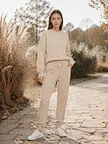 custom cable trim sweatpants